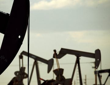 Pumpjacks work in a New Mexico field. (Charlie Riedel/AP)