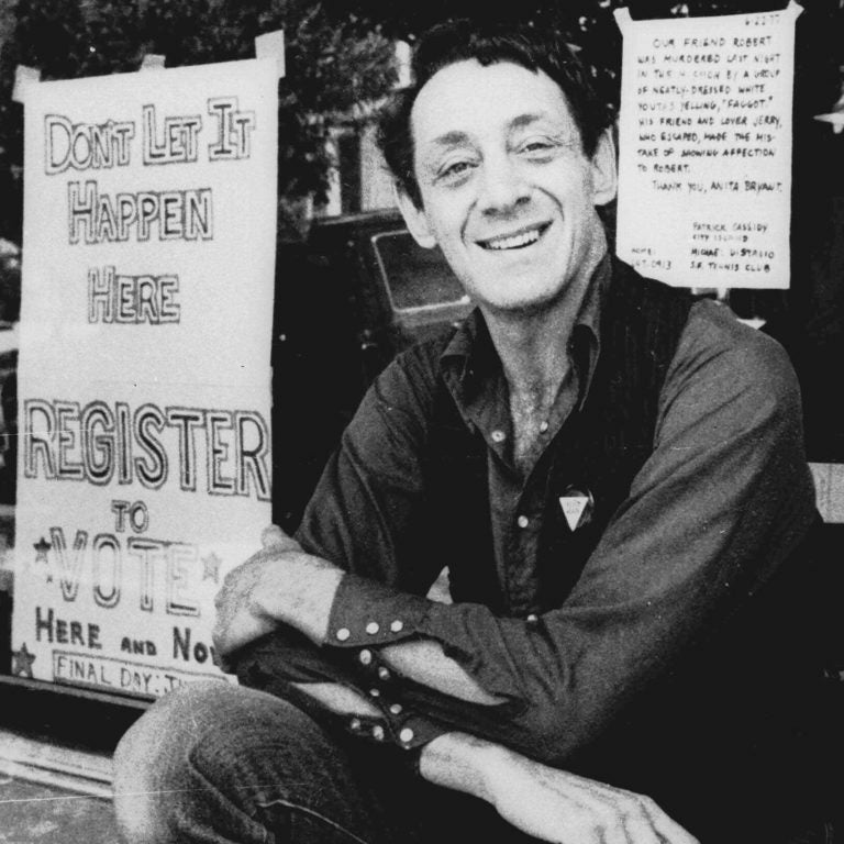 Harvey Milk, a member of the San Francisco Board of Supervisors, was the first openly gay elected official in California. Nov. 27, 2018 marks the 40th anniversary of the assassination of Milk and San Francisco Mayor George Moscone (AP Photo)