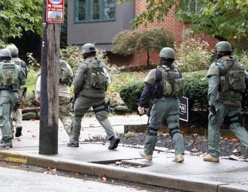 A SWAT team arriving at Tree of Life synagogue, Oct. 27, 2018. Gene J. Puskar/AP Photo