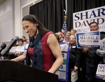 After winning Kansas' 3rd District, Sharice Davids is projected to become one of the first Native American women to serve in Congress and the first LGBTQ person to represent the state in the lawmaking body. (Whitney Curtis/Getty Images)