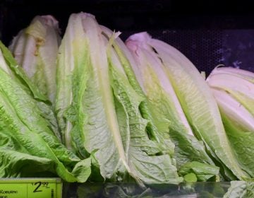 Romaine lettuce is seen on sale at a supermarket in Washington, D.C., on Nov. 20.  The Centers for Disease Control and Prevention issued a warning against all romaine lettuce just two days before Thanksgiving. Now the CDC has narrowed the source of the outbreak to California's central coast (Andrew Caballero-Reynolds/AFP/Getty Images)