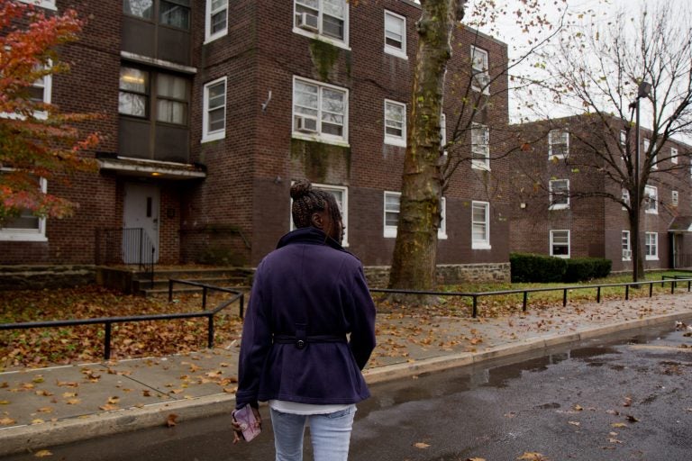 Vanessa Harris has lived at Bartram Village for 4 years. (Kimberly Paynter/WHYY)