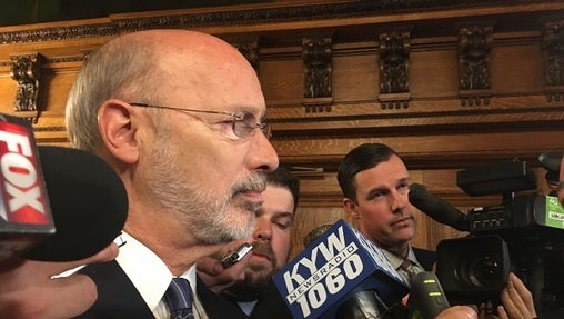 Governor Tom Wolf has said questions about Senator-elect Lindsey Williams' residency aren't productive. (Katie Meyer/WITF)