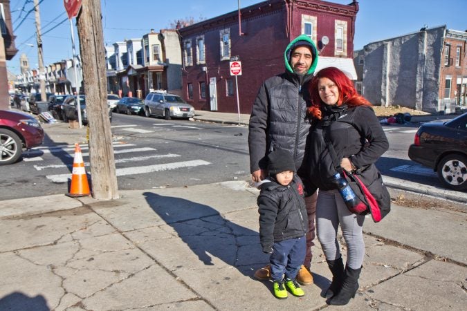 The Vasquez family says they’ve noticed a cleaner Kensington since November. (Kimberly Paynter/WHYY)