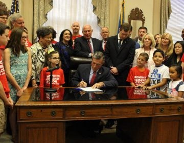 Gov. John Carney signs Delaware's Red Flag gun legislation in June. The law went into effect December 27, 2018. (photo courtesy Gov. Carney's office)