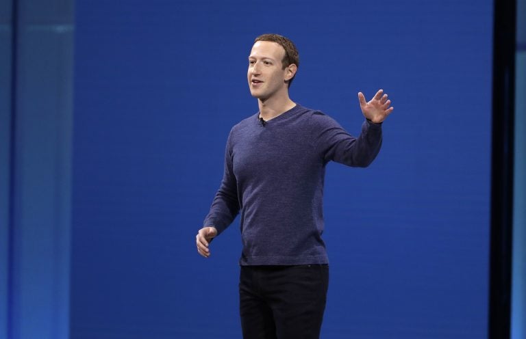 Facebook CEO Mark Zuckerberg makes the keynote address at F8, Facebook's developer conference, Tuesday, May 1, 2018, in San Jose, Calif. (Marcio Jose Sanchez/AP Photo)