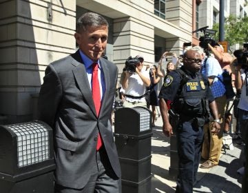 Former Trump national security adviser Michael Flynn leaves federal courthouse in Washington, Tuesday, July 10, 2018, following a status hearing. (Manuel Balce Ceneta/AP Photo)