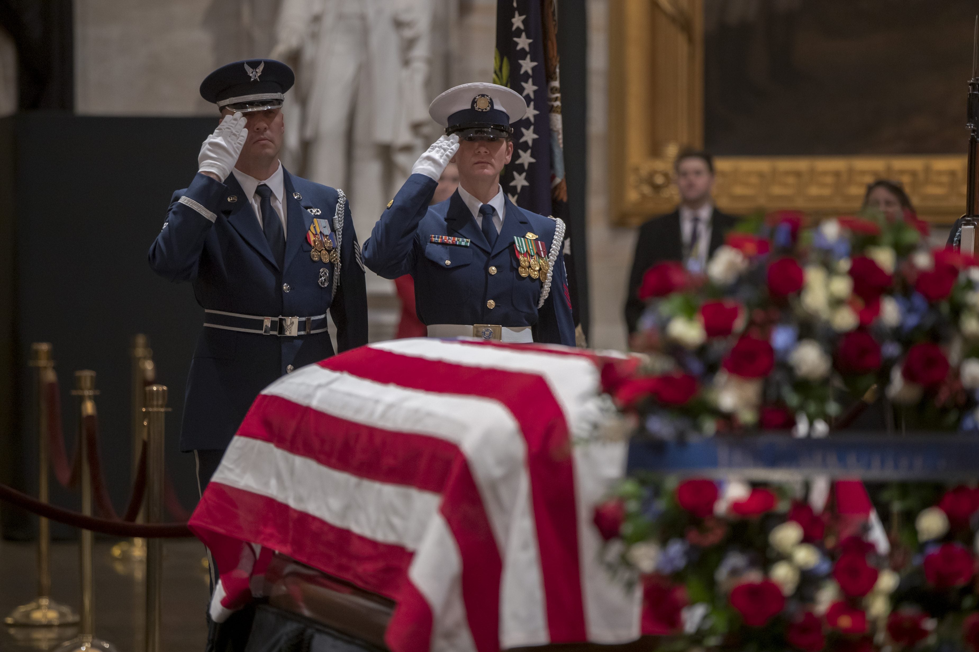 George H.W. Bush’s funeral service at the Washington National Cathedral