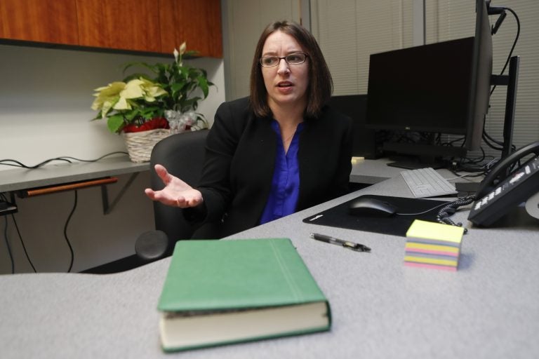 Pennsylvania state Sen.-elect Lindsey Williams will be sworn in to office Tuesday. (AP Photo/Keith Srakocic)