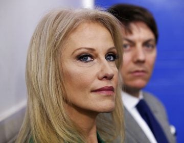 Kellyanne Conway, counselor to the President, left, and White House Deputy Press Secretary Hogan Gidley attend a news briefing at the White House in Washington, Tuesday, Dec. 18, 2018. (AP Photo/Jacquelyn Martin)