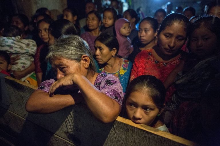 Elvira Choc grieves as she attends a memorial service for her 7-year-old granddaughter Jakelin Caal Maquin, in San Antonio Secortez, Guatemala, Monday, Dec. 24, 2018. The body of the 7-year-old girl who died while in the custody of the U.S. Border Patrol was handed over to family members in her native Guatemala on Monday for a last goodbye. (Oliver de Ros/AP Photo)