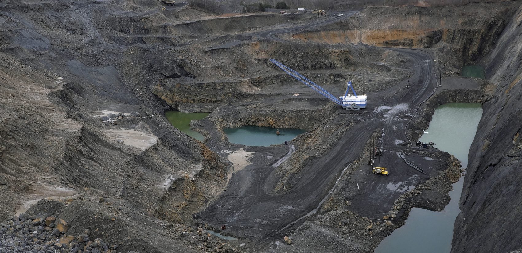 A look at the the Blaschak Coal Corporation pit mine in Mount Carmel, Pennsylvania. (Matt Smith for Keystone Crossroads)