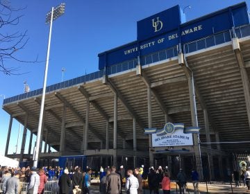 The University of Delaware's football stadium will get overhauled and a new athletic training complex will be constructed as part of a $60 million effort. (Mark Eichmann/WHYY)