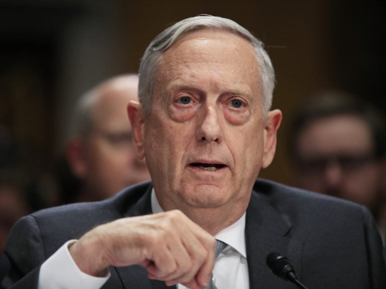 Secretary of Defense Jim Mattis testifying in October 2017 on Capitol Hill about immigrant military recruits. Secretary of Defense Jim Mattis testifying in October 2017 on Capitol Hill about immigrant military recruits (Manuel Balce Ceneta/AP Photo)