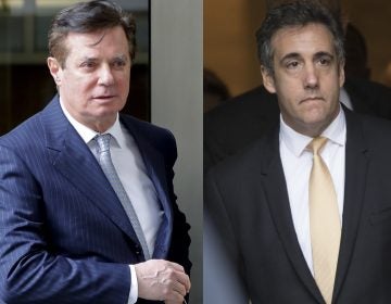 Court documents released Friday suggest that both former Trump campaign chairman Paul Manafort (left) and former Trump attorney Michael Cohen could end up in prison. (AP)