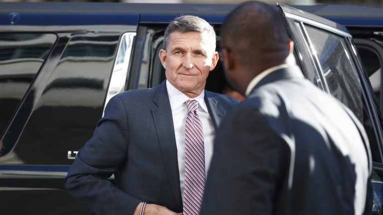 President Trump's former national security adviser Michael Flynn arrives at federal court in Washington. D.C., Tuesday. (Carolyn Kaster/AP Photo)