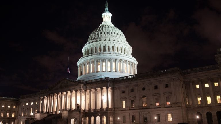 The U.S. Capitol is seen ahead of a partial government shutdown, in Washington, D.C., Friday. (Saul Loeb/AFP/Getty Images)