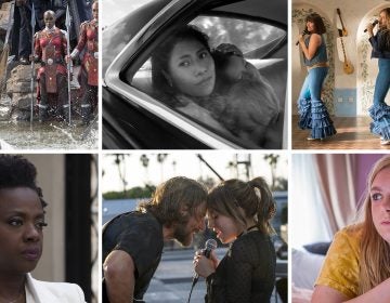 Black Panther, Roma, Mamma Mia! Here We Go Again, Widows, A Star is Born and Eighth Grade all made NPR's favorite-movie list.
(Top) Marvel Studios/Netflix/Universal Pictures; (bottom) 20th Century Fox/Warner Bros./A24