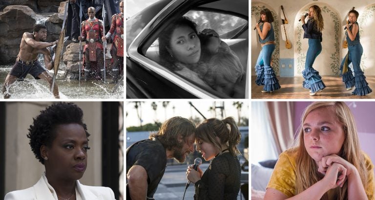 Black Panther, Roma, Mamma Mia! Here We Go Again, Widows, A Star is Born and Eighth Grade all made NPR's favorite-movie list.
(Top) Marvel Studios/Netflix/Universal Pictures; (bottom) 20th Century Fox/Warner Bros./A24