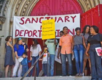 The Thompson and Reyes families took sanctuary at the First United Methodist Church of Germantown in September 2018. (Kimberly Paynter/WHYY)