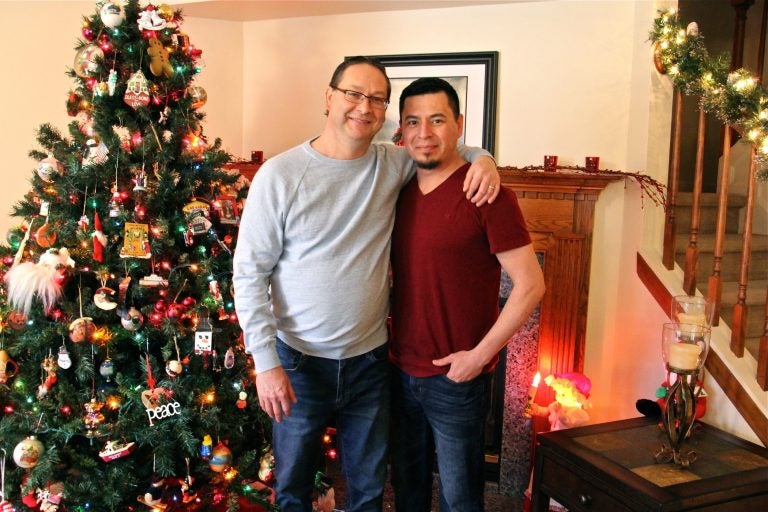 Paul Frame (left) and his husband Jose 