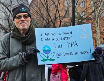 Garth Connor works for the Philadelphia office of the EPA and worries about pollution going unchecked, and paying his daughter’s college tuition. (Kimberly Paynter/WHYY)