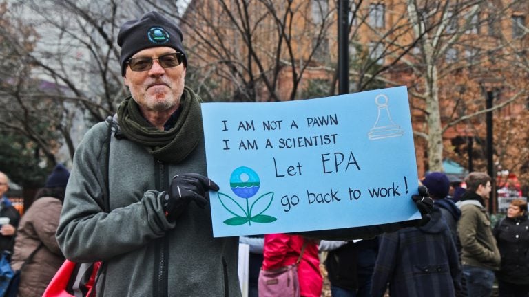 Garth Connor works for the Philadelphia office of the EPA and worries about pollution going unchecked, and paying his daughter’s college tuition. (Kimberly Paynter/WHYY)