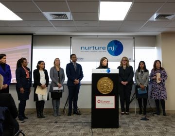 First Lady Tammy Murphy launches Nurture NJ, a maternal and infant health awareness campaign, on January 23, 2019, at Cooper University Hospital in Camden. (Edwin J. Torres/Governor's Office)