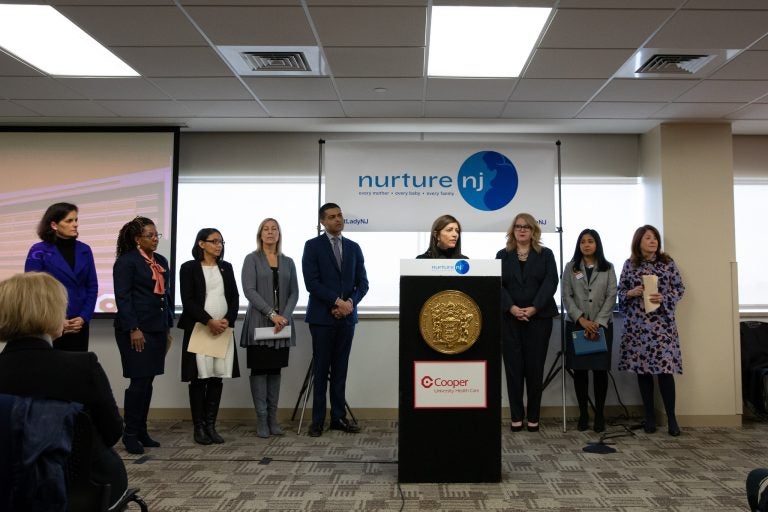 First Lady Tammy Murphy launches Nurture NJ, a maternal and infant health awareness campaign, on January 23, 2019, at Cooper University Hospital in Camden. (Edwin J. Torres/Governor's Office)