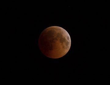In this July 27 2018 file photo, Earth starts to cast its shadow on the moon during a total lunar eclipse seen from Volgograd, Russia. Starting Sunday evening, Jan. 20, 2019, all of North and South America will be able to see the only total lunar eclipse of 2019 from start to finish this weekend. (Aleksandr Kulikov/Kommersant/Sipa USA (Sipa via AP Images))