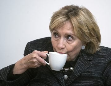 Universal Declaration of Human Rights 70th anniversary. Hillary Rodham Clinton at Oxford University to honour the 70th anniversary of the Universal Declaration of Human Rights. Picture date: Monday October 8, 2018. (Victoria Jones/PA Wire/Press Association via AP Images)