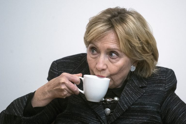 Universal Declaration of Human Rights 70th anniversary. Hillary Rodham Clinton at Oxford University to honour the 70th anniversary of the Universal Declaration of Human Rights. Picture date: Monday October 8, 2018. (Victoria Jones/PA Wire/Press Association via AP Images)