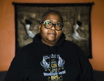 Nora Brooks a furloughed customer service representative for the Internal Revenue Service poses for a photograph at her home in Philadelphia, Thursday, Jan. 3, 2019. (Matt Rourke/AP Photo)