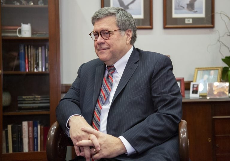 President Donald Trump's attorney general nominee, William Barr, meets with Senate Judiciary Committee Chairman Chuck Grassley, R-Iowa, on Capitol Hill in Washington, Wednesday, Jan. 9, 2019. Barr, who served in the position in the early 1990s, has a confirmation hearing before the Senate Judiciary Committee next week and could be in place at the Justice Department as soon as February when Deputy Attorney General Rod Rosenstein leaves after Barr is confirmed. (AP Photo/J. Scott Applewhite)