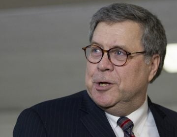 Attorney General nominee William Barr departs after a meeting with Sen. John Cornyn, R-Texas, on Capitol Hill, Wednesday, Jan. 9, 2019 in Washington. (AP Photo/Alex Brandon)