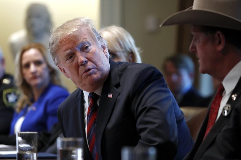 President Donald Trump listens as he leads a roundtable discussion on border security with local leaders, Friday, Jan. 11, 2019, in the Cabinet Room of the White House in Washington. (Jacquelyn Martin/AP Photo)