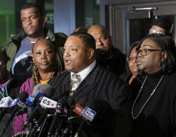 The Rev. Marvin Hunter, Laquan McDonald's great-uncle, speaks with reporters at the Leighton Criminal Court Building in Chicago on Friday, Jan. 18, 2019, after the sentencing of former Chicago officer Jason Van Dyke for the 2014 shooting of McDonald. The white Chicago officer was sentenced to nearly seven years in prison for gunning down the black teenager, ending an explosive case that arose from one of the nation's most graphic dashcam videos and added fuel to debates about race and policing.  (Teresa Crawford/AP)