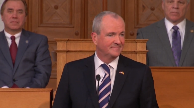 New Jersey Gov. Phil Murphy speaks during his first State of the State address on Jan. 15, 2019. (Screenshot via YouTube)