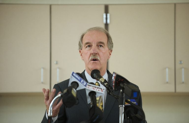 Tamaqua Area School Board President Larry Wittig speaks during a meeting in January 2019. (Matt Smith for Keystone Crossroads)