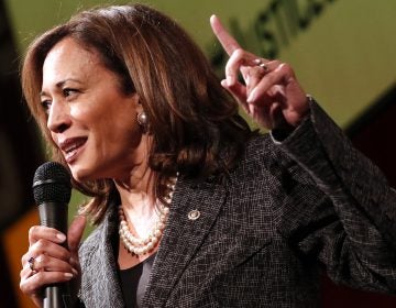 Sen. Kamala Harris, D-Calif., speaks at Vote For Justice: An Evening of Empowerment with activists and artists at the Newseum in May 2018. (Paul Morigi/AP)