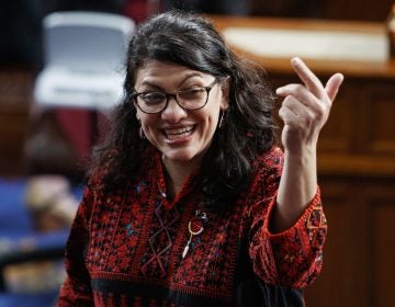 Democratic Rep. Rashida Tlaib of Michigan, hours after being sworn in on the House floor, profanely called to impeach the president, prompting her own leaders to distance themselves from her comments. (Carolyn Kaster/AP)