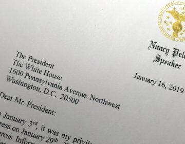 Speaker Nancy Pelosi has written President Trump to suggest his annual State of the Union message to Congress be delayed until the partial government shutdown ends. (Wayne Partlow/AP)