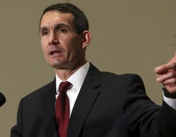 Pennsylvania Auditor General Eugene A. DePasquale, speaks after he was sworn in for his second term at the Capitol in Harrisburg, Pa., Tuesday, Jan. 17, 2017. (Chris Knight/AP Photo)