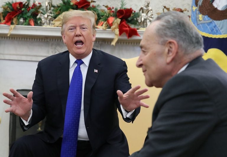 President Trump invited top lawmakers to the White House for talks as the partial government shutdown continued. Trump last met with Senate Minority Leader Chuck Schumer (at right) and House Minority Leader Nancy Pelosi on Dec. 11.