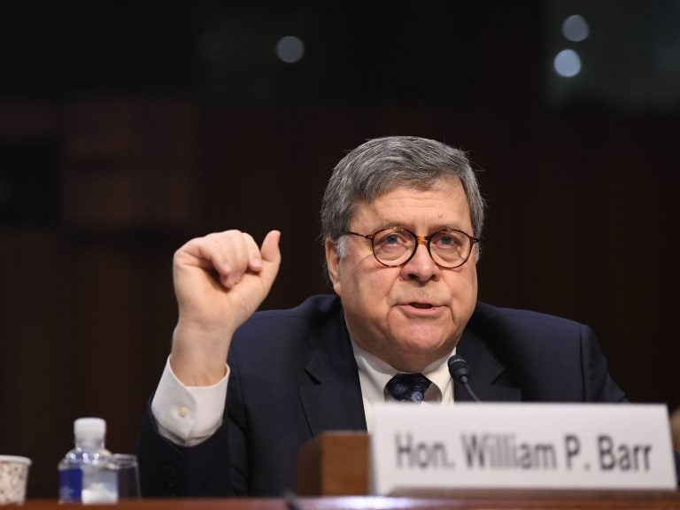 William Barr, nominee to be Attorney General, testifies during a Senate Judiciary Committee confirmation hearing on Capitol Hill on Tuesday. (Getty Images)