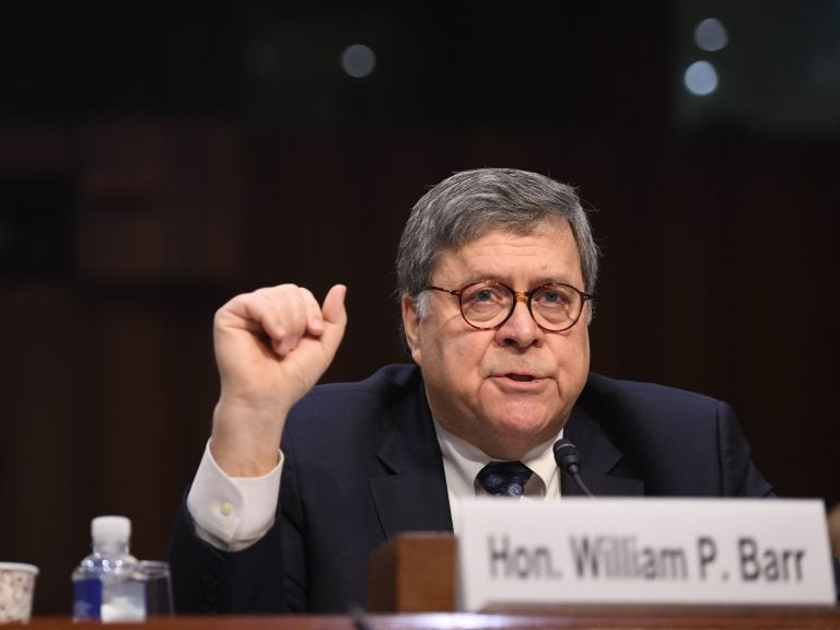 William Barr, nominee to be Attorney General, testifies during a Senate Judiciary Committee confirmation hearing on Capitol Hill on Tuesday. William Barr, nominee to be Attorney General, testifies during a Senate Judiciary Committee confirmation hearing on Capitol Hill on Tuesday. (Getty Images)