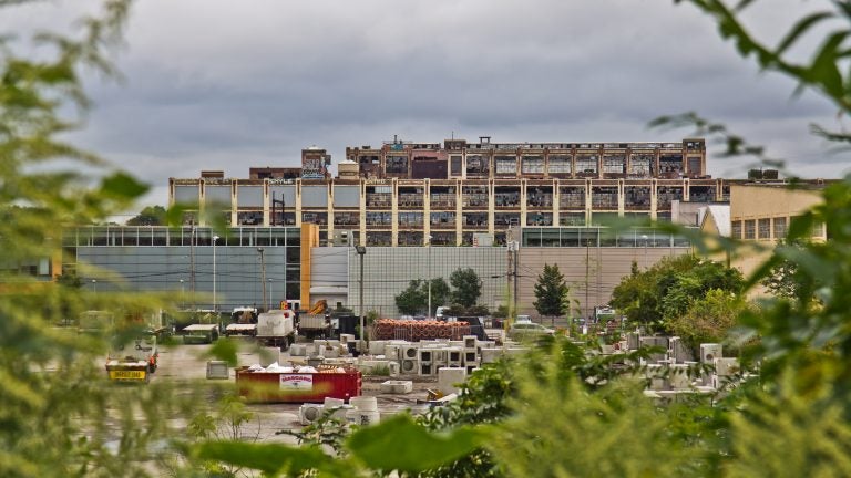 A 26-acre slice of the hulking Budd Co. auto assembly in Nicetown has sat unused since 2003. (Kimberly Paynter/WHYY)