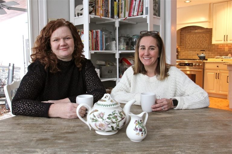 Jamie Lynch (left) and Kate Mayer joined forces when their children were struggling to learn to read in the Tredyffrin/Easttown School District. (Emma Lee/WHYY)