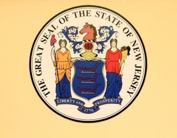 2019 02 14-e lee-new jersey trenton-state seal The Great Seal of the State of New Jersey. (Emma Lee/WHYY)