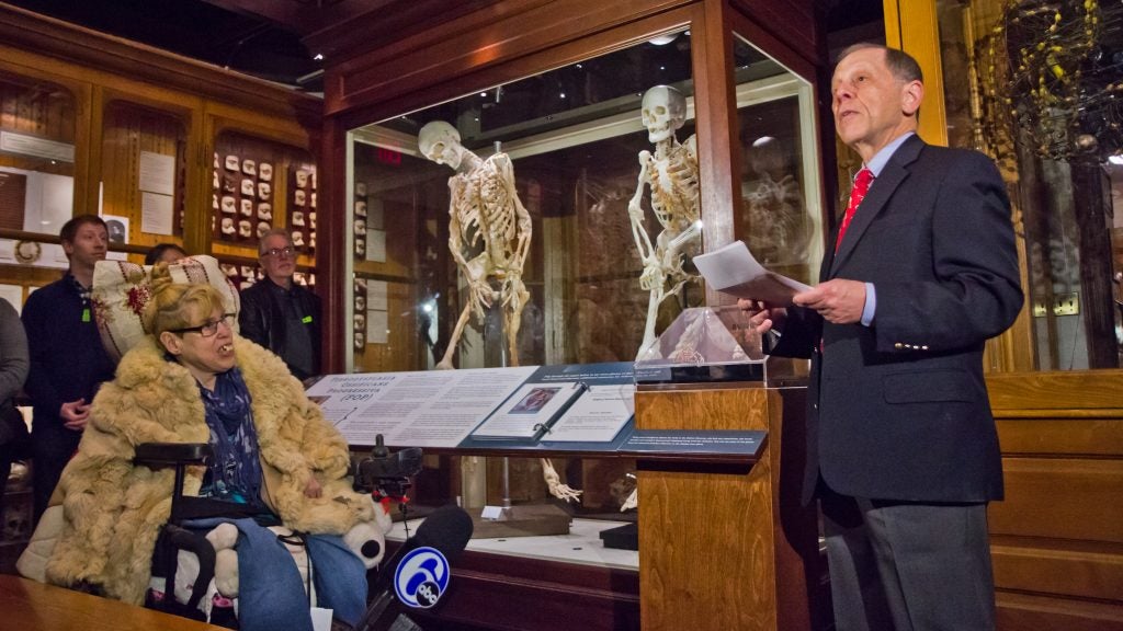 Carol Orzel’s best friend Mary (left) and her doctor, Frederick Kaplan, chief of Molecular Orthopaedic Medicine at the University of Pennsylvania, praised Carol for her love of life